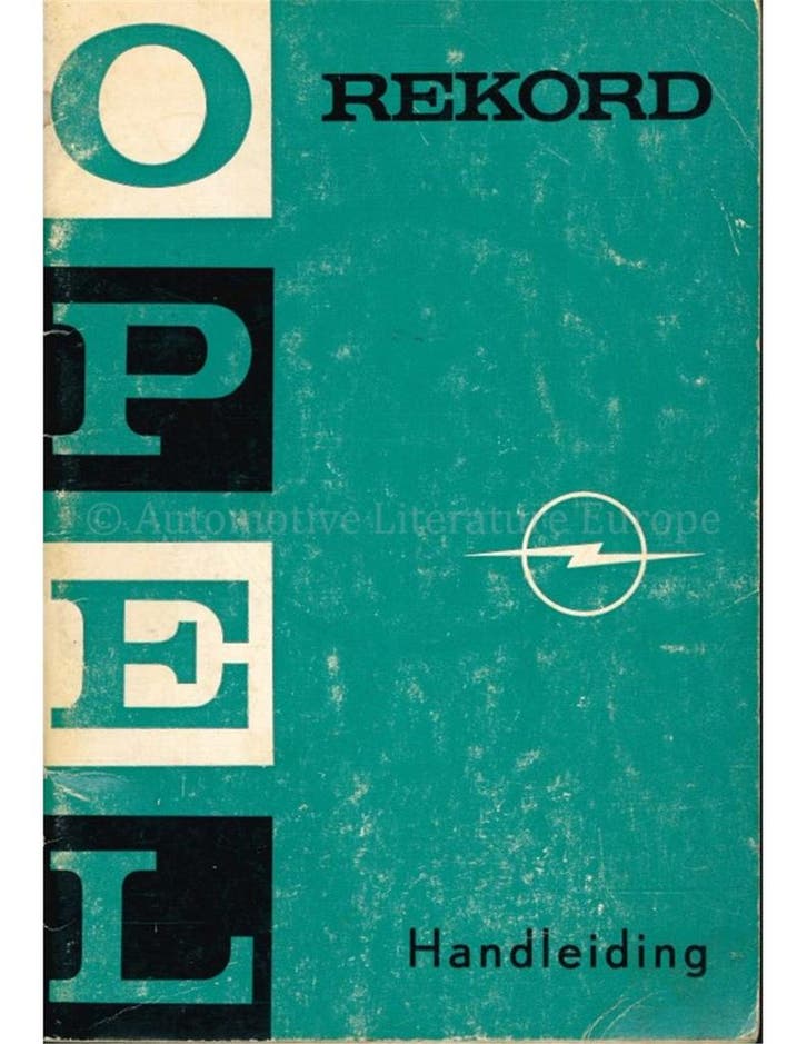 1969 OPEL REKORD INSTRUCTIEBOEKJE NEDERLANDS, Autos : Divers, Modes d'emploi & Notices d'utilisation