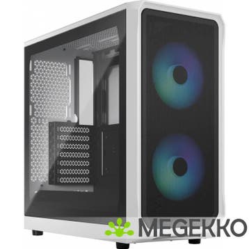Fractal Design Focus 2 RGB White TG Clear Tint, Verzenden, Nieuw