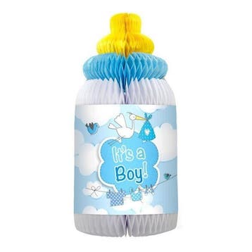 Geboorte Honeycomb Jongen Babyfles 33cm, Verzenden, Nieuw