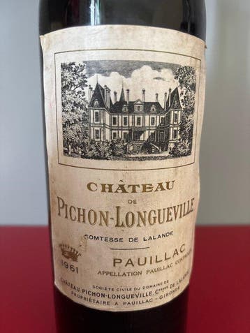 1961 Château Pichon-Longueville Comtesse de Lalande (mise de, Nieuw