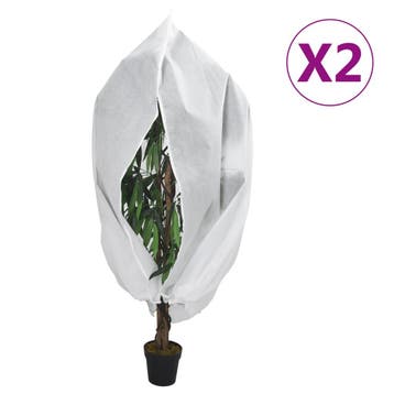 vidaXL Plantenhoes met ritssluiting 2 st 70 g/m² 3,14x2,5 m, Verzenden, Nieuw
