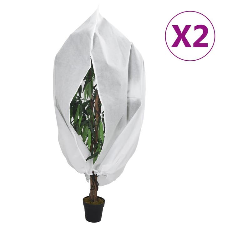 vidaXL Plantenhoes met ritssluiting 2 st 70 g/m² 3,14x2,5 m, Tuin en Terras, Hand-tuingereedschap, Nieuw, Verzenden