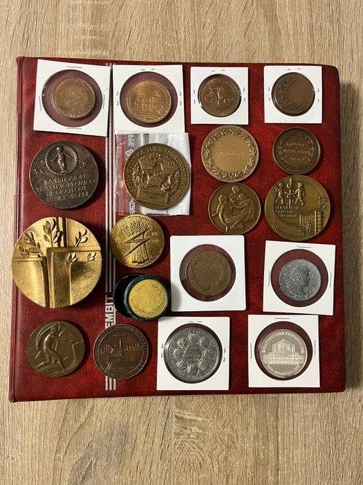 Zweden, Duitsland, Finland. Collection of medals/coin, Timbres & Monnaies, Monnaies | Europe | Monnaies non-euro