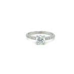 Ring - 14 karaat Witgoud - 0.94ct. tw. Diamant (Natuurlijk), Nieuw