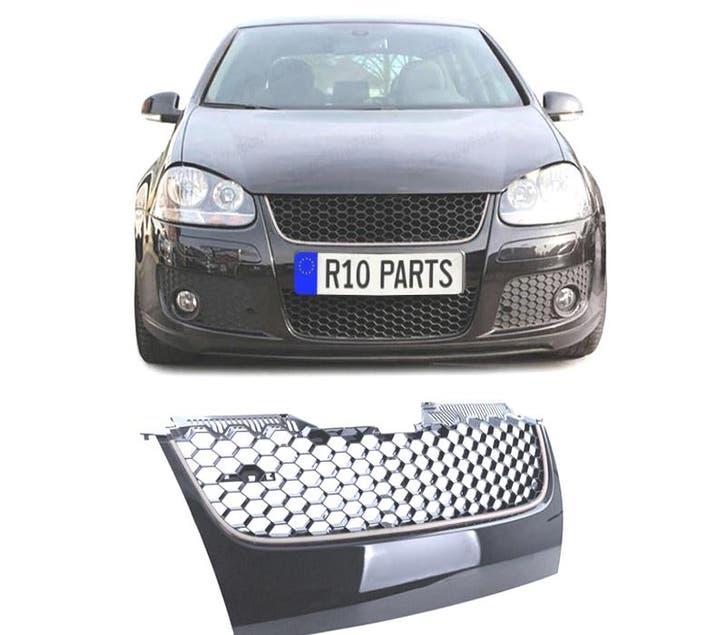 CALANDRE VOLKSWAGEN GOLF 5 GTI 03-08 CHROMÉ, Autos : Pièces & Accessoires, Carrosserie & Tôlerie, Envoi