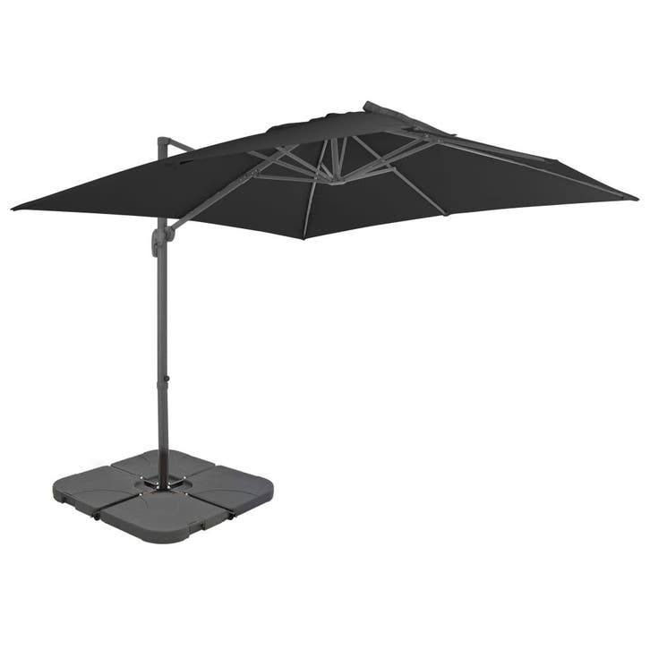 vidaXL Parasol met draagbare voet antracietkleurig, Jardin & Terrasse, Parasols, Envoi