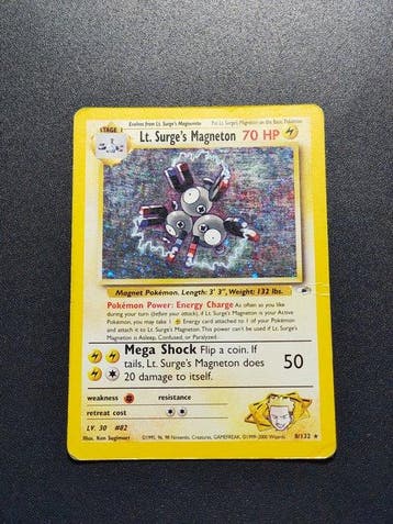 Pokémon - 7 Card - Lt. Surges Magneton Holo - Erikas, Nieuw