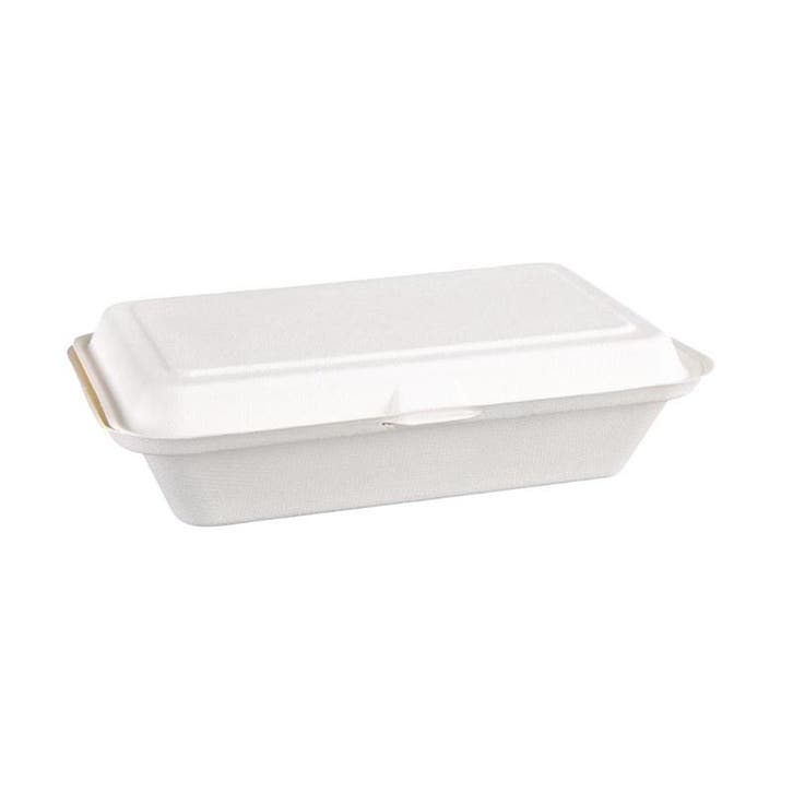 Maaltijddozen | Composteerbaar Bagasse | 250 stuks |, Articles professionnels, Horeca | Équipement de cuisine, Envoi