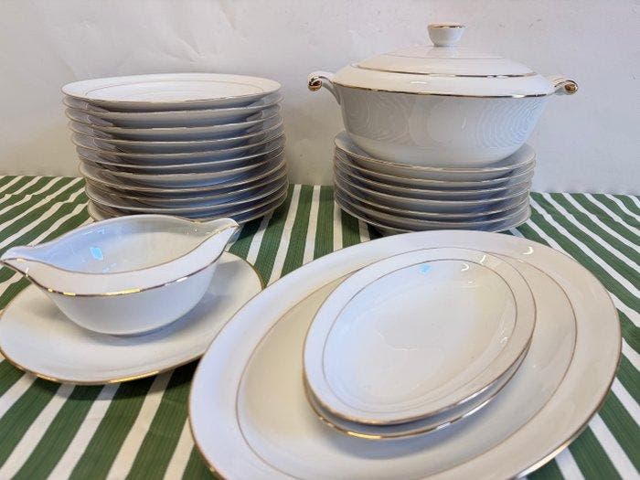 Limoges - Eetservies (30) - Art de Table - Porselein,, Antiek en Kunst, Antiek | Meubels | Tafels