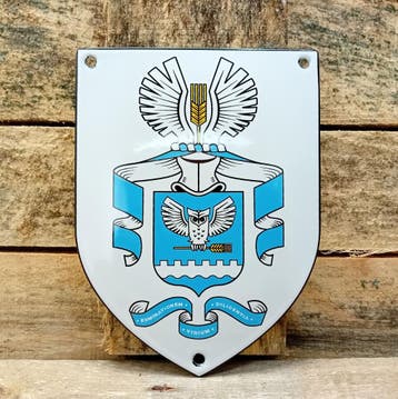 Familiewapen op emaille wapenschild, Collections, Verzenden
