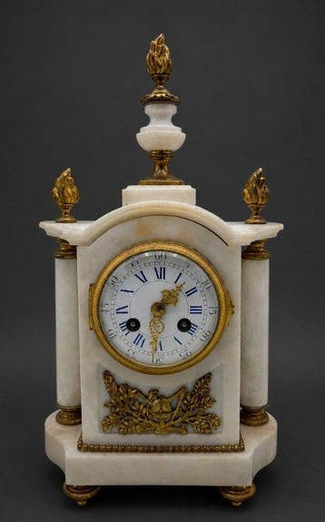 Empire Carrera marmer klok - Marmer - 1850-1900 - Vincenti &