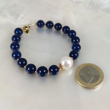 Zonder minimumprijs - Armband Zilver Parel - Gemengde