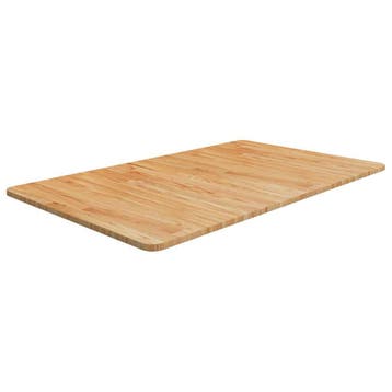 vidaXL Wastafelblad 100x60x1,5 cm behandeld massief hout, Huis en Inrichting, Keuken | Keukenelementen, Verzenden, Nieuw