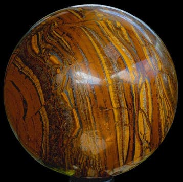 Tigereye large AAA Tigereye sphere - Hoogte: 10.3 cm -