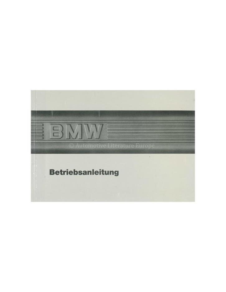 1986 BMW 3 SERIE INSTRUCTIEBOEKJE DUITS, Auto diversen, Handleidingen en Instructieboekjes, Ophalen of Verzenden
