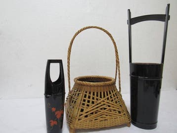 Mand - Hout, Bamboe - Elegant Japans bamboe H