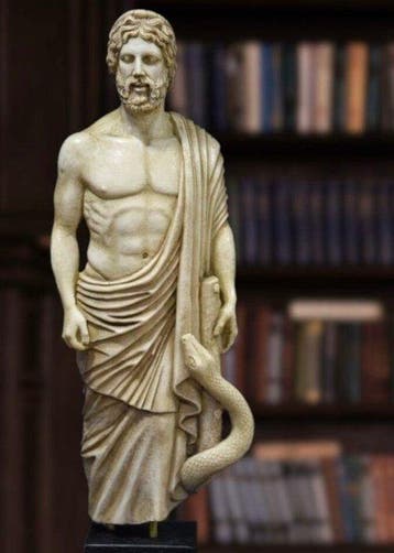 Handmatig gevormd marmer Figuur - 64 cm