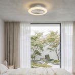 Ventilateur de plafond avec LED QAZQA - blanc - Ø 45 x 14 cm, Verzenden