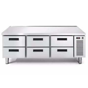 Koelwerkbank | LINEAR | Laag Model | 250L | 6 Laden (1/1, Verzenden, Nieuw in verpakking