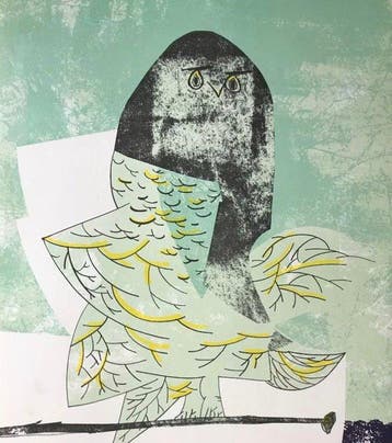Gianni Dova (1925–1991) - Uccello tra i rami (Bird among the
