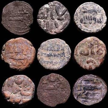 . Espagne Al-Andalus Governors. Lot 9 x fals 711-755 AD.