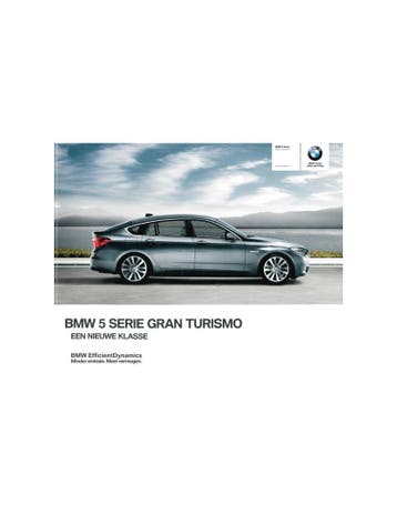 2012 BMW 5 SERIE GRAN TOURISMO BROCHURE NEDERLANDS