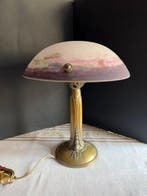 Muller Frères - freres Muller Luneville - Tafellamp - glas,