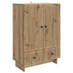 vidaXL Dressoir Artisan Eik 66 x 34,5 x 95 cm Geconstrueerd, Verzenden, Nieuw