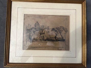 Constant Permeke (1886-1952) - Landschap met boerderij