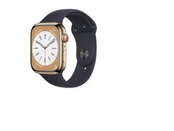 Apple Watch Series 8 - 45mm - Roestvrij staal - Goud - GPS +, Verzenden, Zo goed als nieuw, Apple