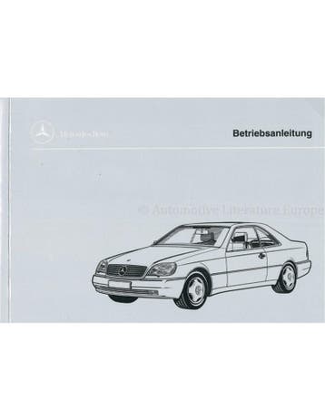 1995 MERCEDES BENZ 420 / 500 / 600 SEC INSTRUCTIEBOEKJE DU.., Ophalen of Verzenden