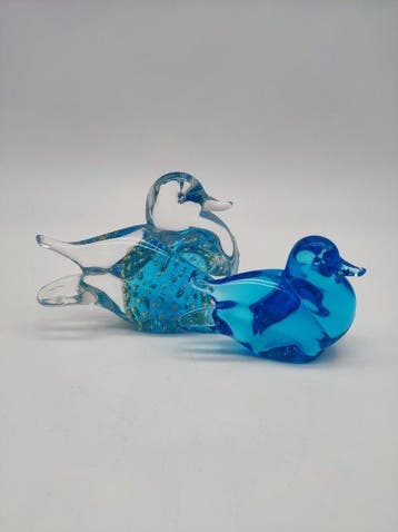 V.Nason&C. Murano - Presse-papier (2) - Coppia di anatre -
