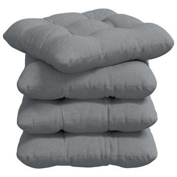 4 Coussins dassise gris - Jusqua epuisement - Promo -44%, Huis en Inrichting, Verzenden, Nieuw