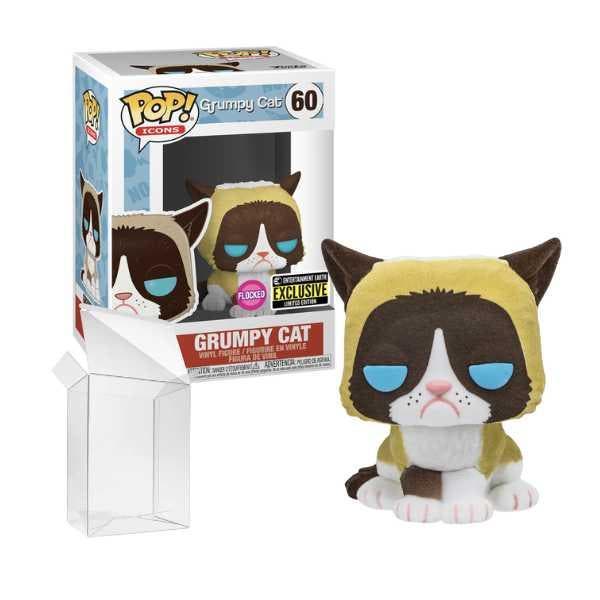 Funko Pop! Grumpy Cat (Flocked) #60 Entertainment Earth, Verzamelen, Poppetjes en Figuurtjes, Nieuw, Verzenden