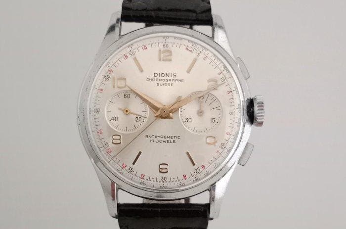 Dionis Chronographe Suisse - Cronografo Vintage - Oversize -, Handtassen en Accessoires, Horloges | Heren