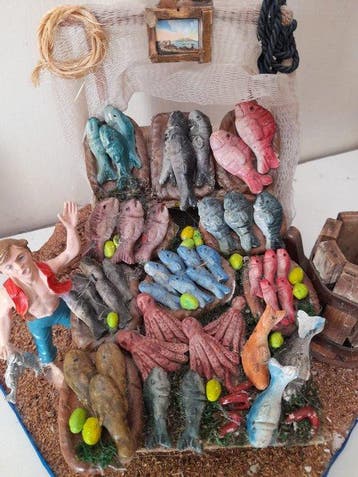 Kerststal - Hout, Aardewerk, Antiek en Kunst