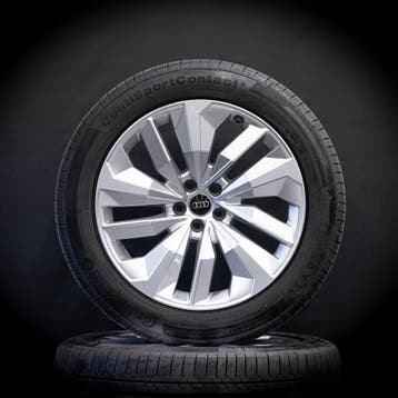 18 inch velgen Audi A7 Winterbanden 225/55/18  Origineel, 18 inch, Gebruikt, Banden en Velgen, Personenwagen