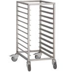 Regaalwagen | RVS | 10 Etages (1/1 GN) | Wielen (Geremd) |, Zakelijke goederen, Horeca | Keukenapparatuur, Verzenden, Nieuw in verpakking