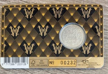 Nederland. Wilhelmina. 1/2 Gulden 1913, Hermelijnen Mantel,