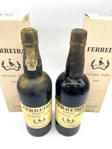 1970 Ferreira - Vintage Port - Douro - 2 Flessen (0.75