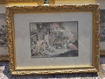 Lijst (3) - hout en gips
