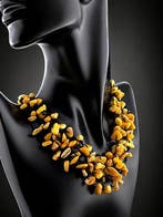 Barnsteen - Royal Baltic Amber Multistrand Necklace –