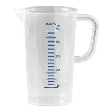 Maatbeker | Kunststof | Maatverdeling | 0.25L |, Verzenden, Nieuw in verpakking