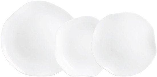 2dekans | Serviesset Luminarc Galeo Wit Glas 18 Onderdelen, Tuin en Terras, Tuinsets en Loungesets, Ophalen of Verzenden