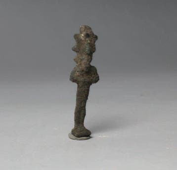 Oude Egypte, late periode Brons Osiris-statuet (Zonder