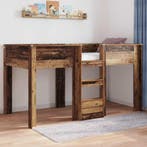 vidaXL Stapeld bed voor kids Oudhout 100 x 200 cm Bewerkt, Verzenden, Nieuw