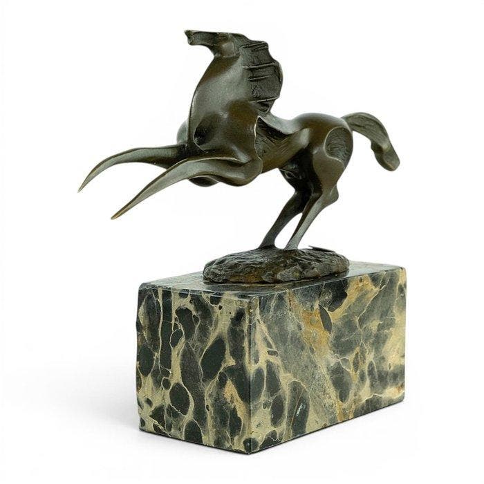 Milo (1910-1978) - sculptuur, Modern Rearing Horse - 24 cm, Antiek en Kunst, Curiosa en Brocante