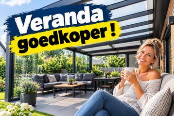 VERANDA PRIJZEN: DEZE MAAND VEEL (max. 49%) GOEDKOPER !, Tuin en Terras, Nieuw