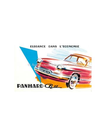 1960 PANHARD PL17 BROCHURE FRANS, Ophalen of Verzenden, Nieuw