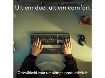 Logitech - Toetsenbord + muis - Azerty - Zwart, Computers en Software, Verzenden, Logitech, Draadloos, Nieuw